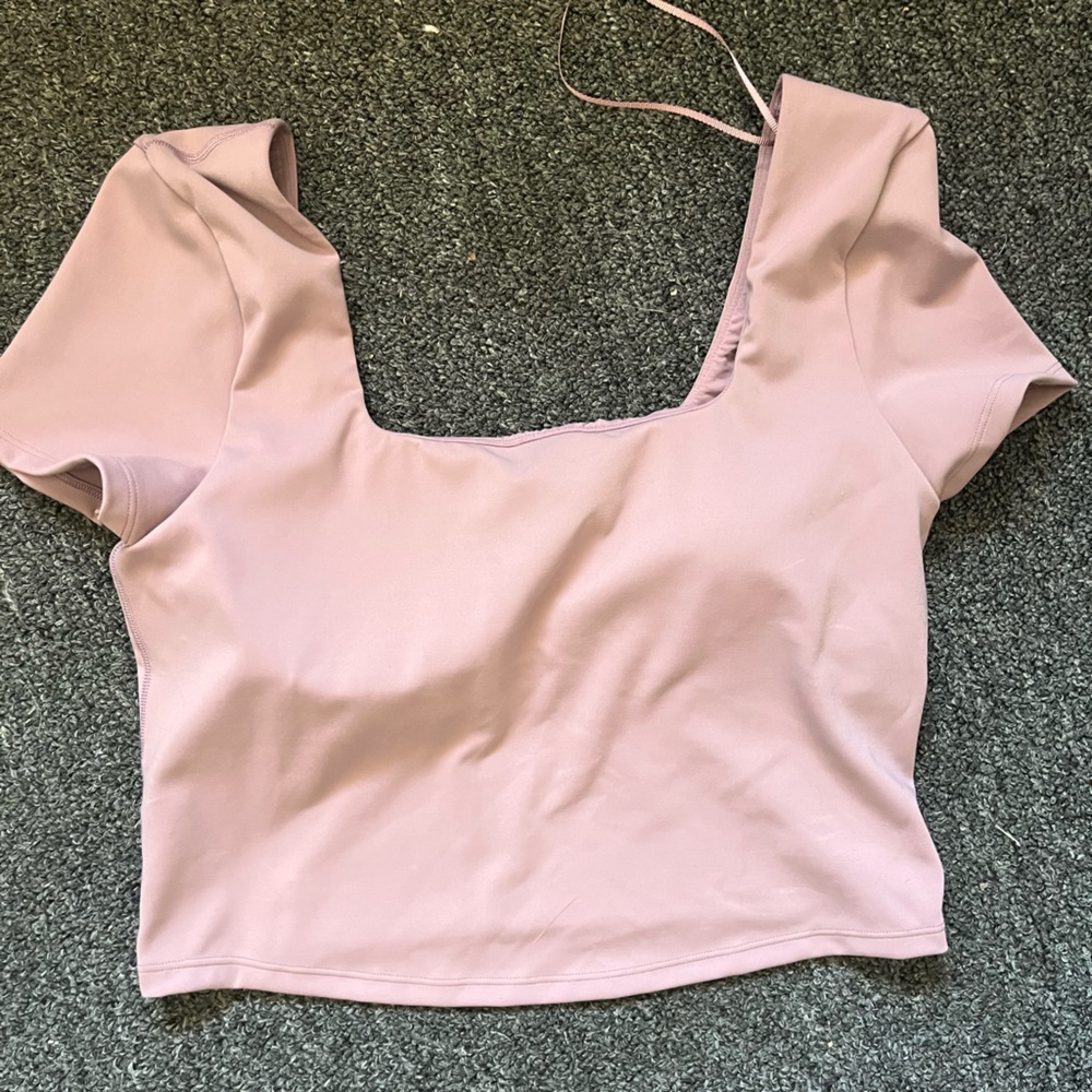 Lululemon Athletica Lavender Crop Top